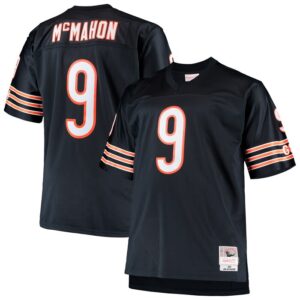 Jim McMahon Chicago Bears Mitchell & Ness Big & Tall 1985 Retired Player Replica Jersey - Navy- 49Native