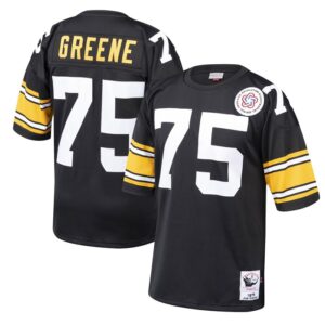 Joe Greene Pittsburgh Steelers 1975 Mitchell & Ness Authentic Throwback Retired Player Jersey - Black- 49Native