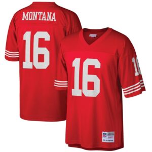 Joe Montana San Francisco 49ers Mitchell & Ness Big & Tall 1990 Retired Player Replica Jersey - Scarlet- 49Native