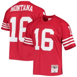 Joe Montana San Francisco 49ers Mitchell & Ness Legacy Replica Jersey - Scarlet- 49Native