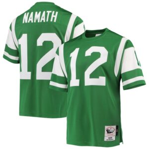 Joe Namath New York Jets 1968 Mitchell & Ness Authentic Throwback Retired Player Jersey - Green- 49Native