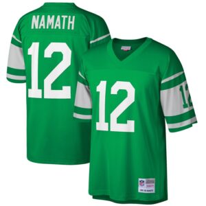Joe Namath New York Jets Mitchell & Ness Big & Tall 1968 Retired Player Replica Jersey - Green- 49Native