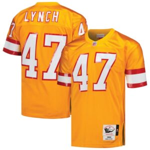 John Lynch Tampa Bay Buccaneers 1993 Mitchell & Ness Authentic Throwback Retired Player Jersey - Orange- 49Native