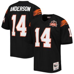 Ken Anderson Cincinnati Bengals 1981 Mitchell & Ness Authentic Throwback Retired Player Jersey - Black- 49Native