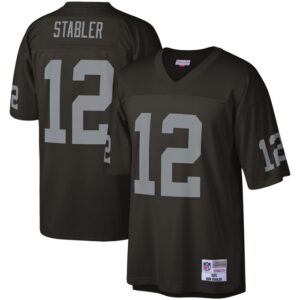 Ken Stabler Las Vegas Raiders Mitchell & Ness Legacy Replica Jersey - Black- 49Native
