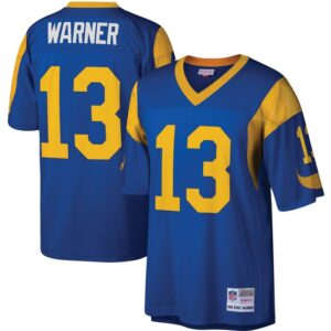 Kurt Warner Los Angeles Rams Mitchell & Ness Legacy Replica Jersey - Royal- 49Native