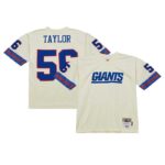 Lawrence Taylor New York Giants Mitchell & Ness Chainstitch Legacy Jersey - Cream- 49Native