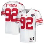 Michael Strahan New York Giants 2007 Mitchell & Ness Authentic Throwback Retired Player Jersey - White- 49Native