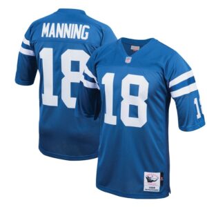 Peyton Manning Indianapolis Colts 1998 Mitchell & Ness Authentic Throwback Retired Player Jersey - Royal- 49Native