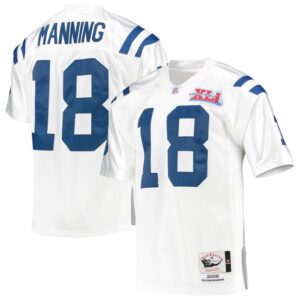Peyton Manning Indianapolis Colts 2006 Mitchell & Ness Authentic Throwback Retired Player Jersey - White- 49Native