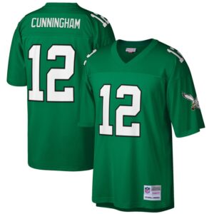 Randall Cunningham Philadelphia Eagles Mitchell & Ness Big & Tall 1990 Retired Player Replica Jersey - Kelly Green- 49Native