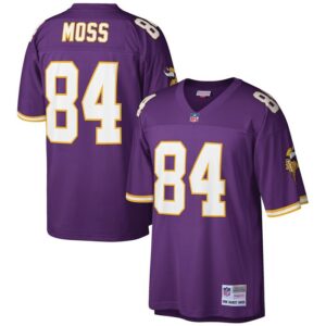 Randy Moss Minnesota Vikings Mitchell & Ness Big & Tall 1998 Retired Player Replica Jersey - Purple- 49Native