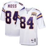 Randy Moss Minnesota Vikings 2000 Mitchell & Ness Authentic Throwback Retired Player Jersey - White- 49Native