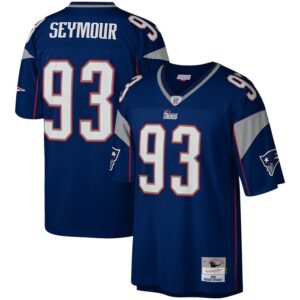 Richard Seymour New England Patriots Mitchell & Ness Legacy Replica Jersey - Navy- 49Native
