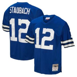 Roger Staubach Dallas Cowboys Mitchell & Ness Big & Tall 1971 Legacy Retired Player Jersey - Navy- 49Native