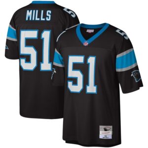 Sam Mills Carolina Panthers Mitchell & Ness Legacy Replica Jersey - Black- 49Native