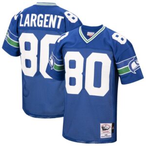 Steve Largent Seattle Seahawks 1985 Mitchell & Ness Authentic Throwback Retired Player Jersey - Royal- 49Native