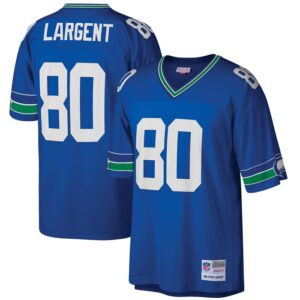Steve Largent Seattle Seahawks Mitchell & Ness Big & Tall 1985 Retired Player Replica Jersey - Royal- 49Native