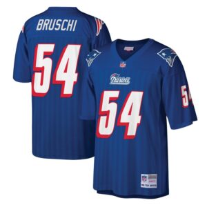 Tedy Bruschi New England Patriots Mitchell & Ness Legacy Replica Jersey - Royal- 49Native