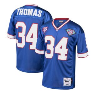 Thurman Thomas Buffalo Bills 1985 Mitchell & Ness Authentic Throwback Retired Player Jersey - Royal- 49Native