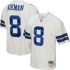 Troy Aikman Dallas Cowboys Mitchell & Ness Legacy Replica Jersey - White- 49Native