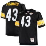 Troy Polamalu Pittsburgh Steelers Mitchell & Ness Big & Tall 2005 Retired Player Replica Jersey - Black- 49Native