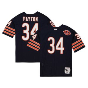 Walter Payton Chicago Bears 1983 Mitchell & Ness Authentic Throwback Retired Player Jersey - Navy- 49Native