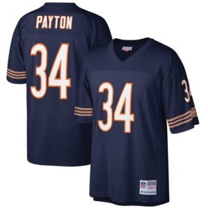 Walter Payton Chicago Bears Mitchell & Ness Big & Tall 1985 Retired Player Replica Jersey - Navy- 49Native