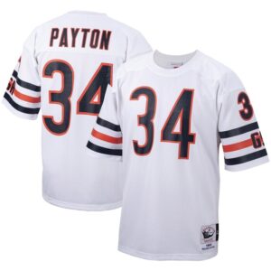 Walter Payton Chicago Bears Mitchell & Ness Big & Tall 1985 Retired Player Replica Jersey - White- 49Native
