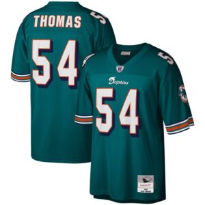 Zach Thomas Miami Dolphins Mitchell & Ness Legacy Replica Jersey - Aqua- 49Native