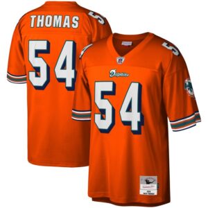 Zach Thomas Miami Dolphins Mitchell & Ness Legacy Replica Jersey - Orange- 49Native