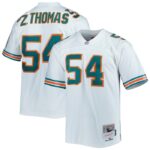 Zach Thomas Miami Dolphins Mitchell & Ness Legacy Replica Jersey - White- 49Native