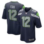12s Seattle Seahawks Nike Game Team Jersey - College Navy- 49Native