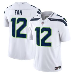 12s Seattle Seahawks Nike Vapor F.U.S.E. Limited Jersey - White- 49Native