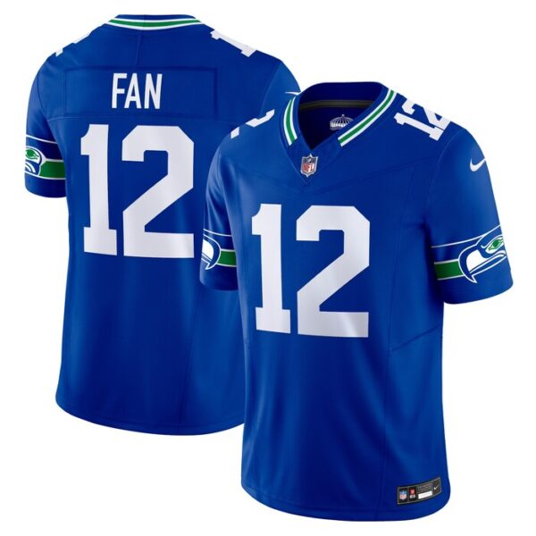 12th Fan Seattle Seahawks Nike Vapor F.U.S.E. Limited Jersey - Royal- 49Native