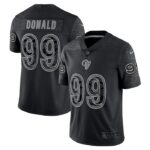 Aaron Donald Los Angeles Rams Nike RFLCTV Limited Jersey - Black- 49Native