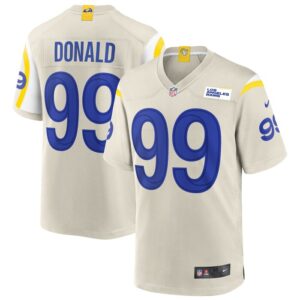 Aaron Donald Los Angeles Rams Nike Game Jersey - Bone- 49Native