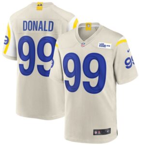 Aaron Donald Los Angeles Rams Nike Player Game Jersey - Bone- 49Native