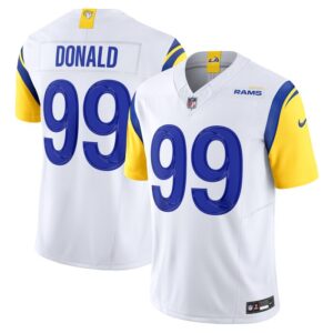 Aaron Donald Los Angeles Rams Nike Vapor F.U.S.E. Limited Jersey - White- 49Native