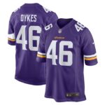 Aaron Dykes Minnesota Vikings Nike Team Game Jersey - Purple- 49Native