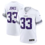 Aaron Jones Minnesota Vikings Nike Alternate Game Player Jersey - White- 49Native