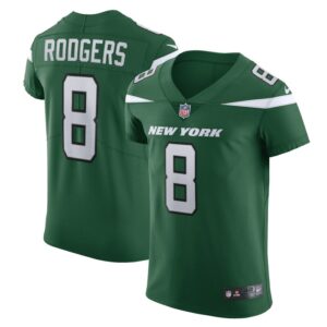 Aaron Rodgers New York Jets Nike Alternate Vapor F.U.S.E. Elite Jersey - Gotham Green- 49Native