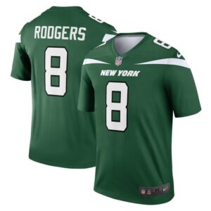 Aaron Rodgers New York Jets Nike Men's Legend Player Jersey - Gotham Green- 49Native