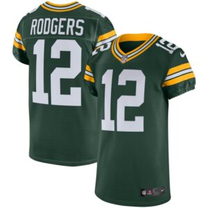 Aaron Rodgers Green Bay Packers Nike Vapor Elite Jersey - Green- 49Native