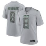 Aaron Rodgers New York Jets Nike Atmosphere Fashion Game Jersey - Heather Gray- 49Native