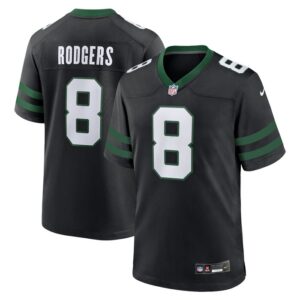 Aaron Rodgers New York Jets Nike Alternate Game Jersey - Legacy Black- 49Native