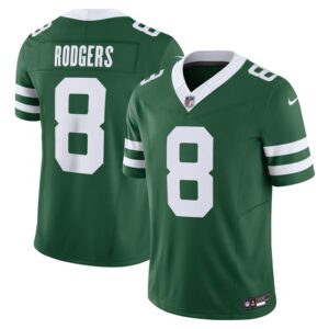 Aaron Rodgers New York Jets Nike Vapor F.U.S.E. Limited Jersey - Legacy Green- 49Native