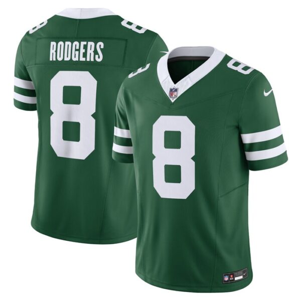 Aaron Rodgers New York Jets Nike Vapor F.U.S.E. Limited Jersey - Legacy Green- 49Native