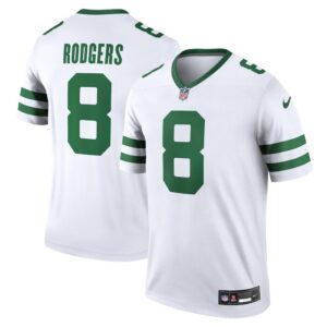 Aaron Rodgers New York Jets Nike Men's Legend Player Jersey - Legacy White- 49Native