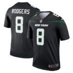 Aaron Rodgers New York Jets Nike Men's Alternate Legend Player Jersey - Stealth Black- 49Native